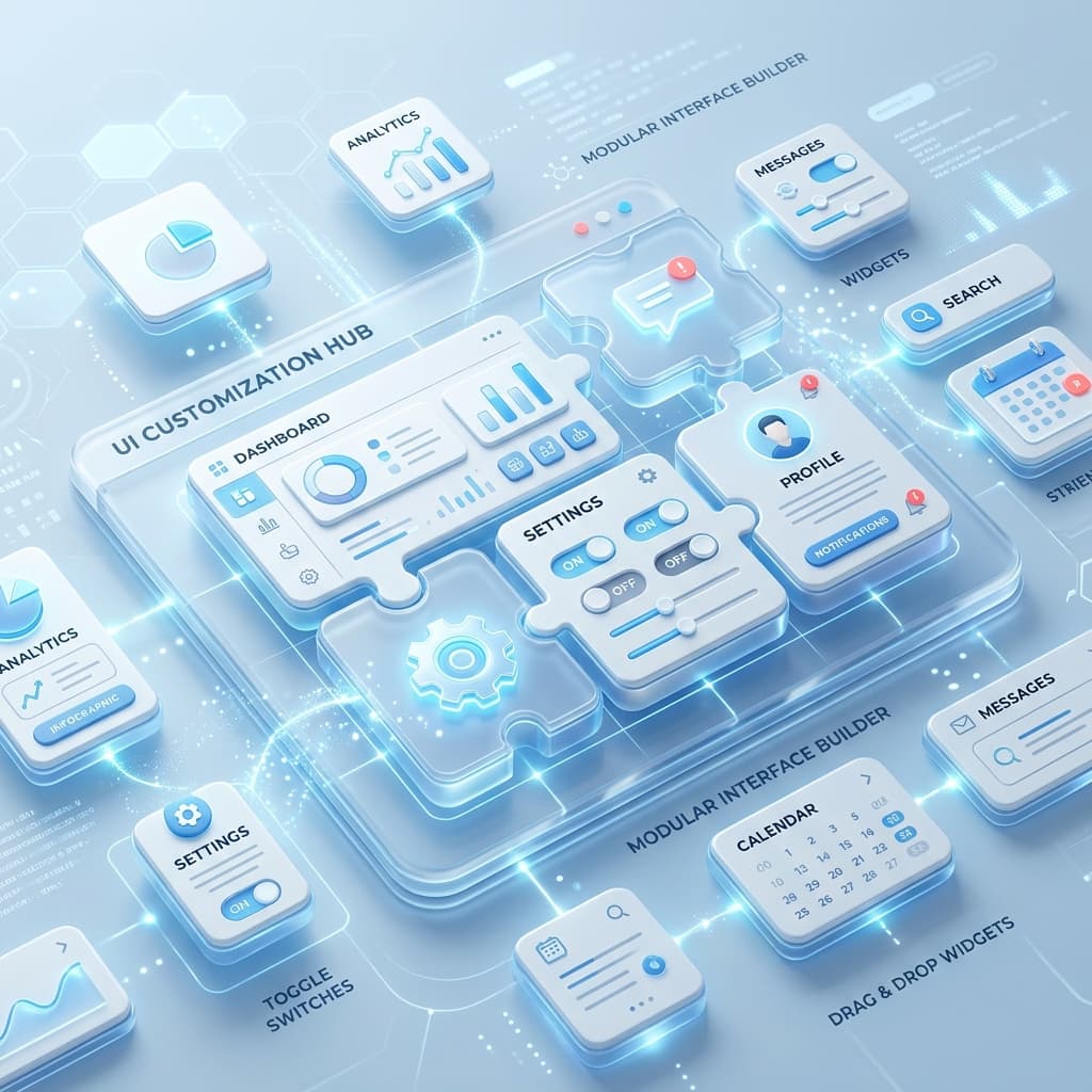Software interface customization mockup